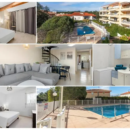 Joli 65m2 Piscine Parking 公寓 *