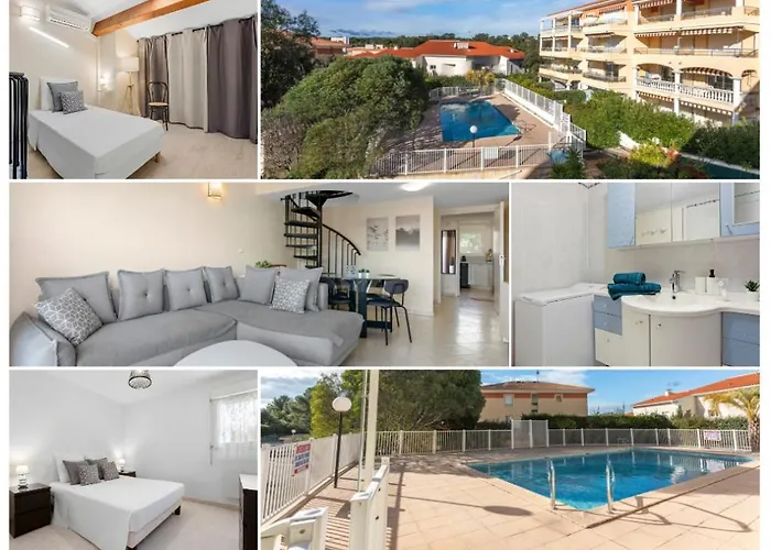 Joli 65m2 Piscine Parking 公寓 *